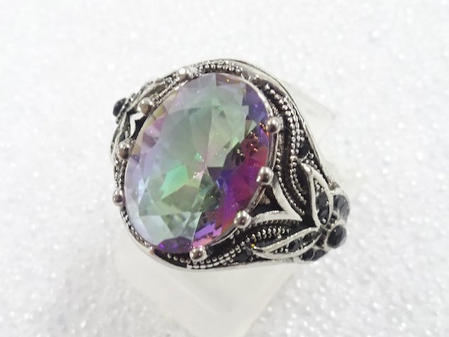 色石　指輪(16.5号)